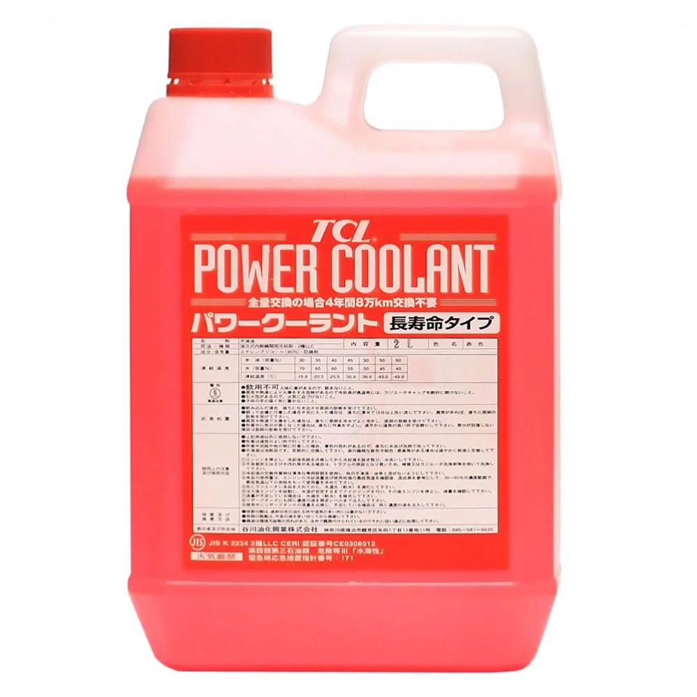 TCL Антифриз TCL POWER COOLANT концентрированный красный, длительного действия, 2 л