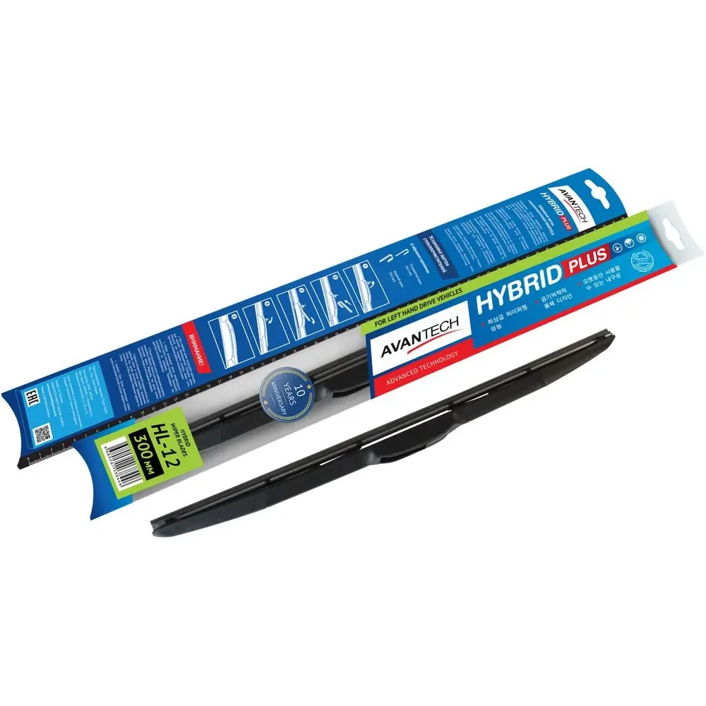 Avantech Щетка стеклоочистителя гибридная на левый руль Hybrid 300 мм (12")