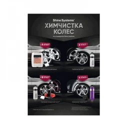 Shine Systems Плакат А2 "Химчистка колёс"