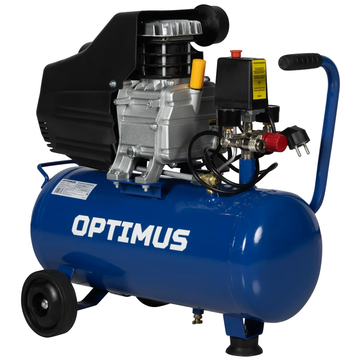 OPT-302430 Компрессор поршневой, 300 л/мин, 2.2 КВт, 220 В, ресивер 24 л