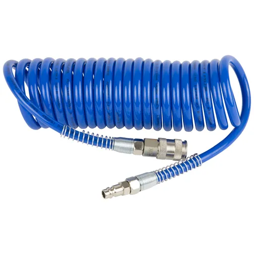 OPT-7655 Шланг пневматический спиральный с БРС, 5м, 6,5*10мм - 1