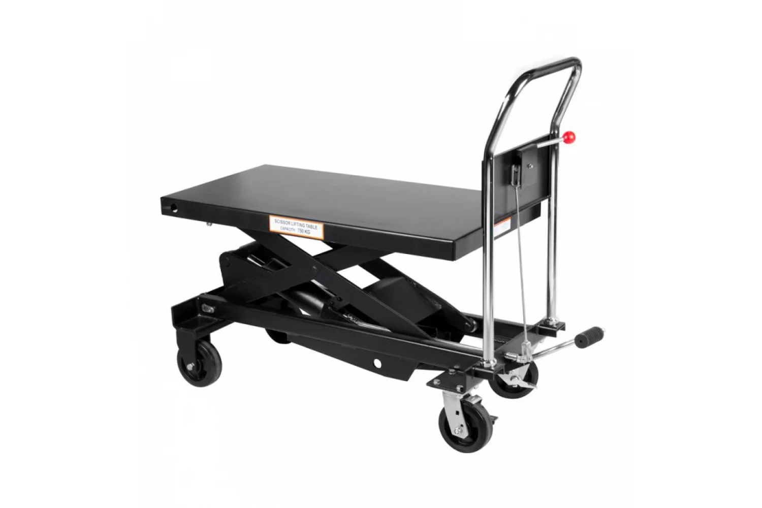 OPT-84075 Платформенная тележка с подъемным столом г/п 750кг.