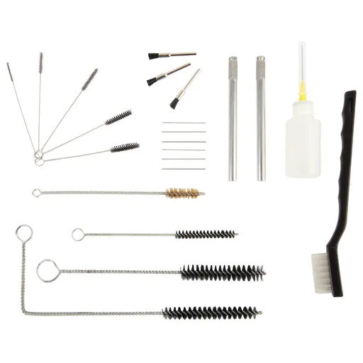 GS-10 Набор для чистки краскопультов, в комплекте 17 щеточек - 1