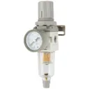 AW2000-02 Фильтр-масловлагоотделитель с манометром и регулятором давления 1/4"