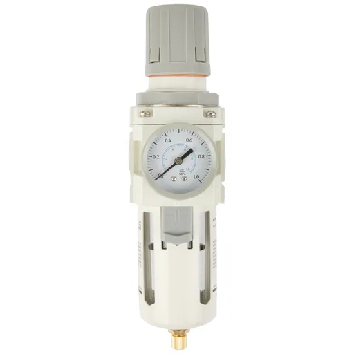 AW4000-04 Фильтр-масловлагоотделитель с манометром и регулятором давления 1/2" - 1