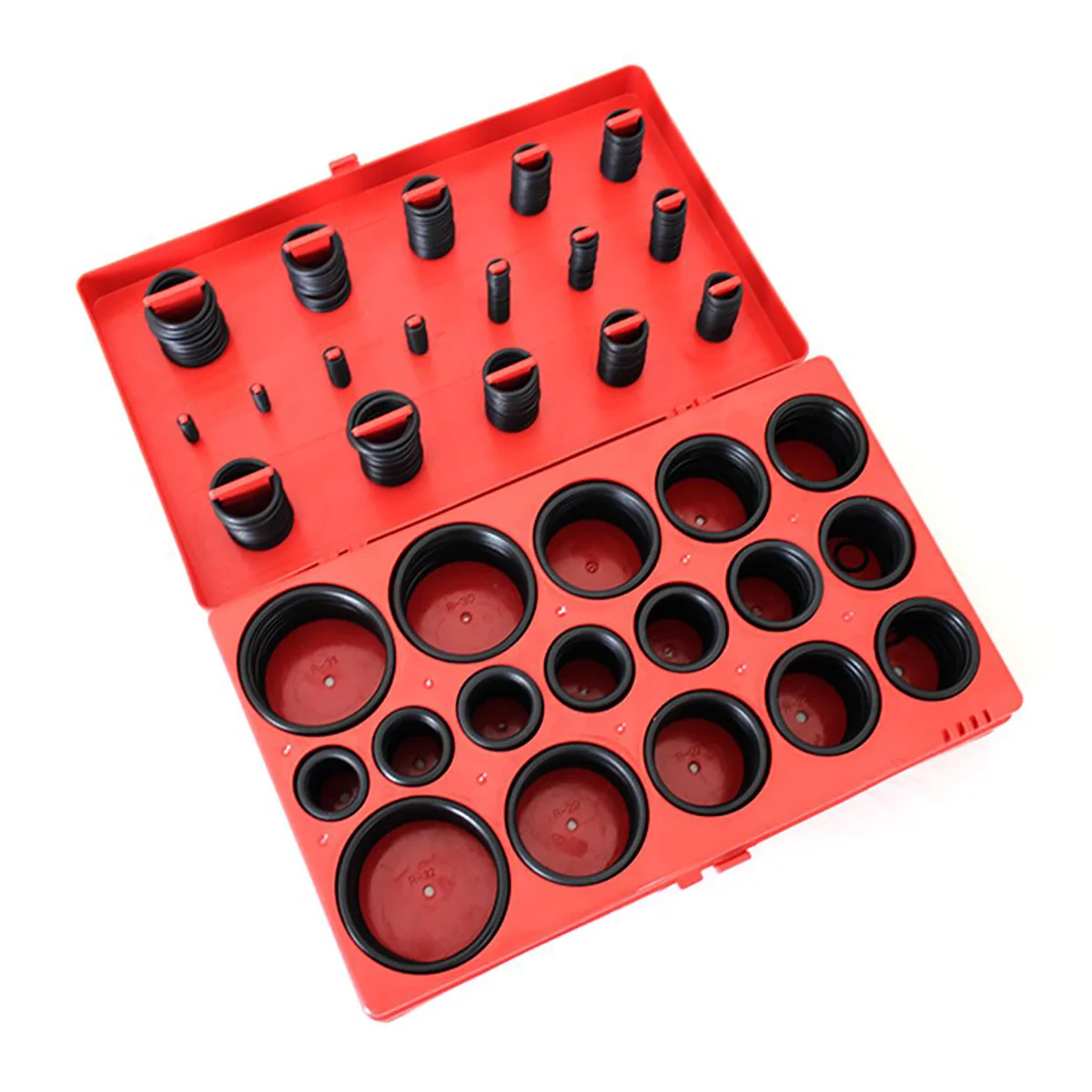 WDK-214042 Набор уплотнительных колец резиновых, черные, 419 шт.