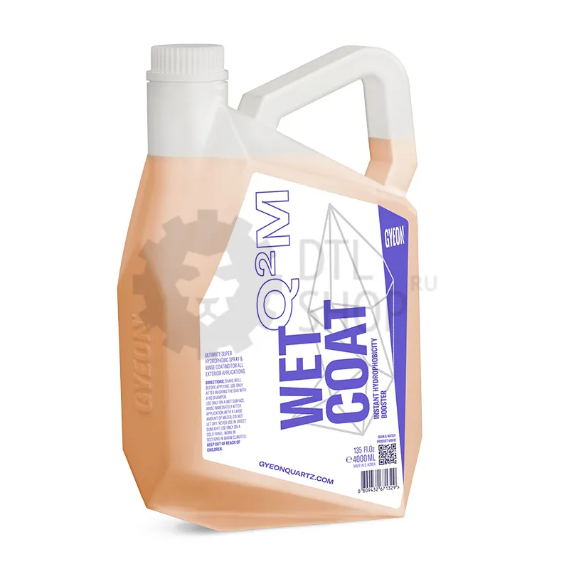 GYEON Q²M WetCoat - Кварцевый усилитель гидрофобных свойств, 4 л - 1