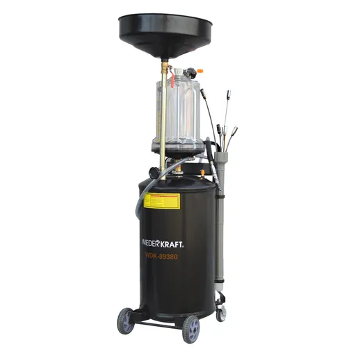 WDK-89380 Установка для откачки или слива масла с предкамерой, бак 80 л - 1