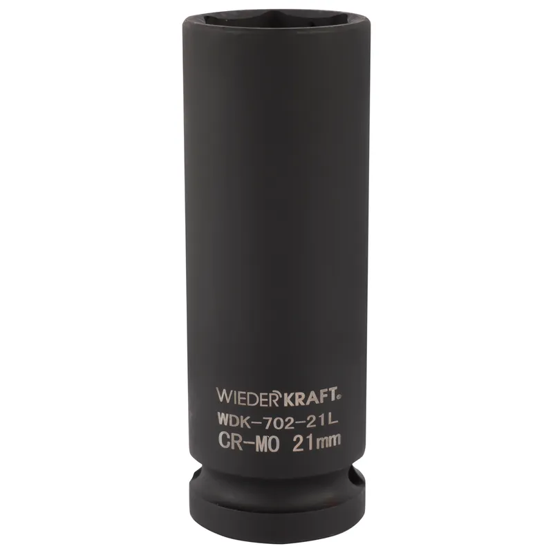 WDK-702-21L Головка торцевая ударная глубокая тонкостенная 1/2", 6 граней, 21 мм - 1