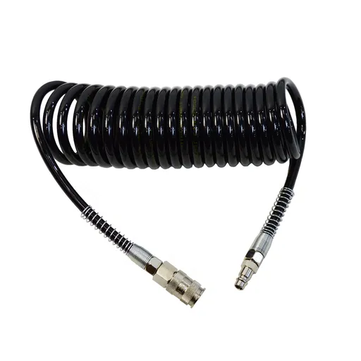 WDK-65757 Шланг спиральный полиуретановый с БРС, 6.5x10 мм, 5 м - 1