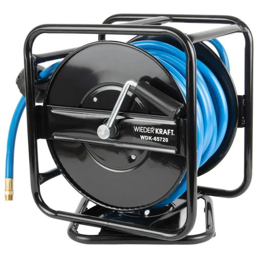 WDK-65720 Катушка ручная с пневмошлангом и БРС 10х14 мм, 20 м - 1