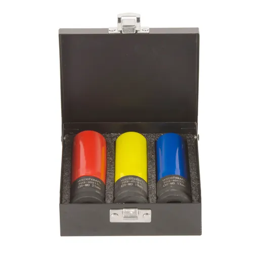 WDK-703HD Набор ударных головок тонкостенных с увеличенным рабочим ресурсом 1/2" - 1