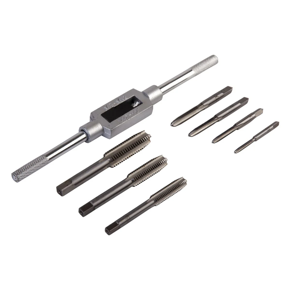 WDK-TS0312 Набор метчиков М3-М12, 8 предметов, метрическая резьба