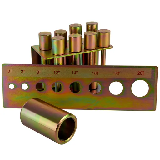 WDK-80008 Набор пуансонов для выпрессовки сайлентблоков и подшипников. В комплекте 8 оправок - 1