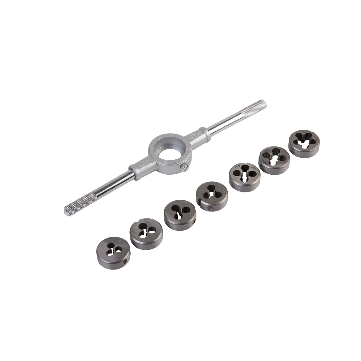 WDK-DS0312 Набор плашек М3-М12, 8 предметов, метрическая резьба