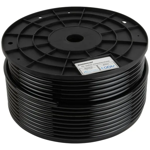 HUS6510-BK Трубка черная Harrison 6.5х10 мм, длина 100 м a - 1
