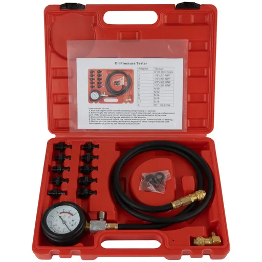 WDK-214318 Тестер давления масла в двигателе c адаптерами 12 предметов - 1