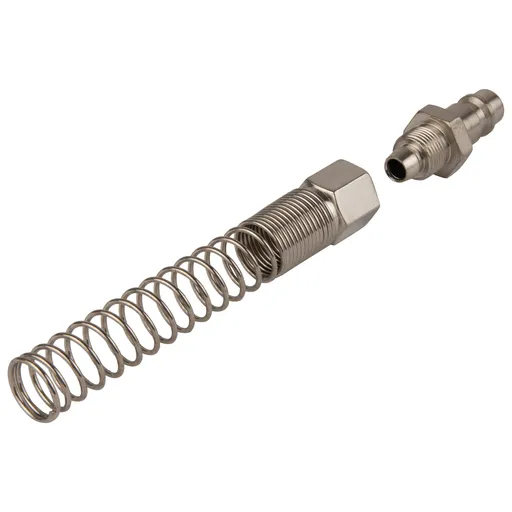 OPT-730PPS Штуцер быстроразъемного соединения пневматического с пружинкой, резьба 3/8" - 1