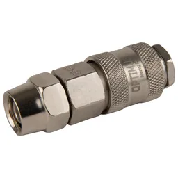 OPT-740SPA Соединение быстросъемное пневматическое с обжимным креплением под шланг 12 мм