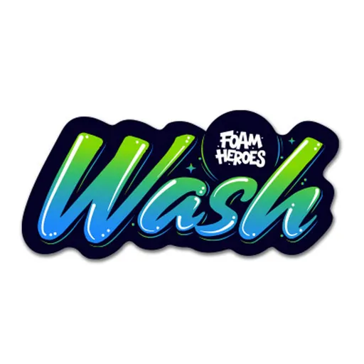Foam Heroes Bucket Sticker Wash - стикер водостойкий матовый, 18.5x9 см - 1