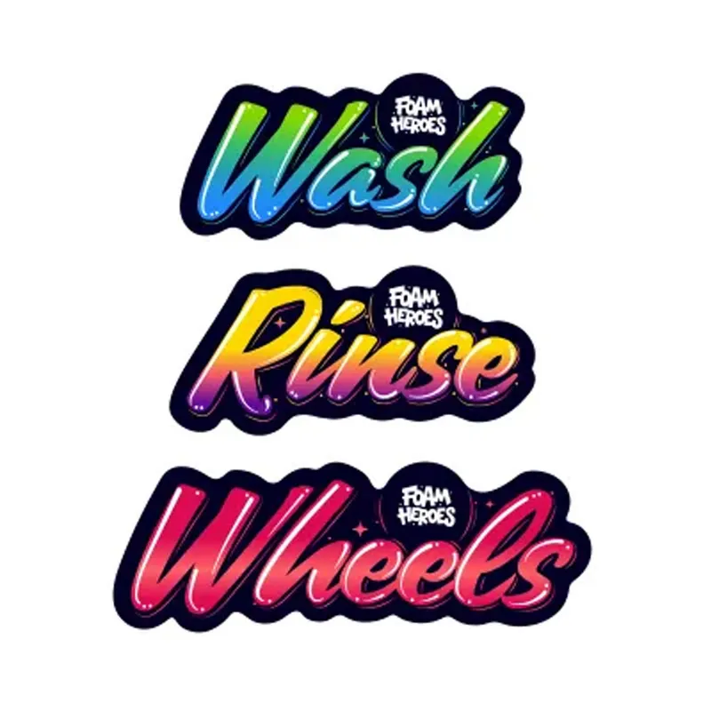 Foam Heroes Bucket Stickers - стикеры водостойкие матовые (3шт) - 1