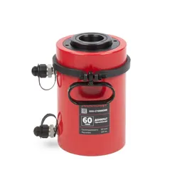 HRH-CY0806100 Гидравлический цилиндр (домкрат) с полым штоком, двухполостной 60 т, ход 100 мм