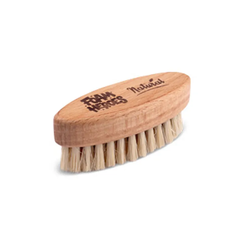 Foam Heroes Natural Boar's Hair Brush щетка для очистки кожи натуральной щетиной, 8.4x2.9 см - 1