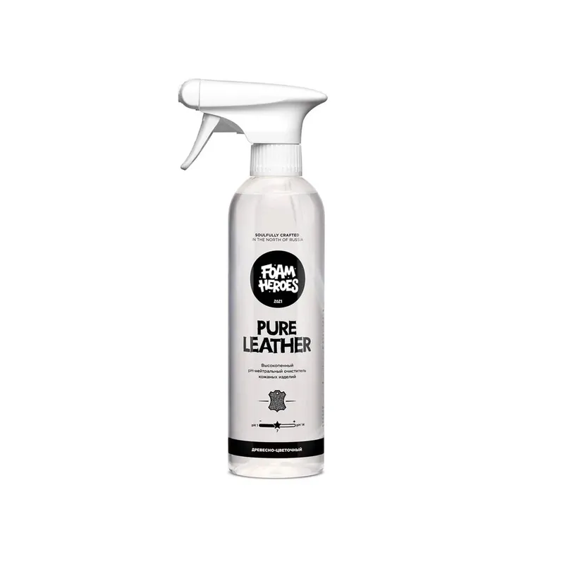 Foam Heroes Pure Leather - деликатный очиститель натуральной и искусственной кожи, 500 мл - 1