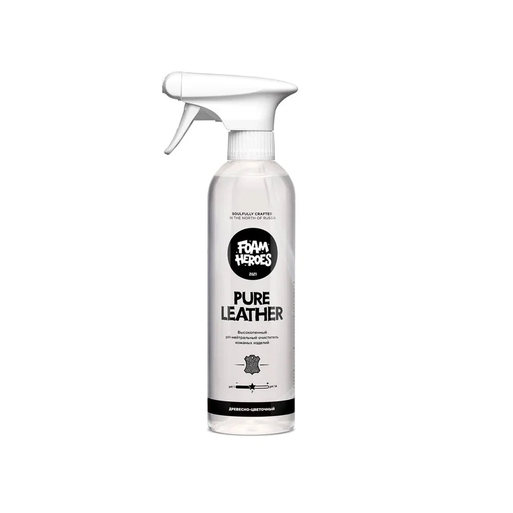 Foam Heroes Pure Leather - деликатный очиститель натуральной и искусственной кожи, 500 мл