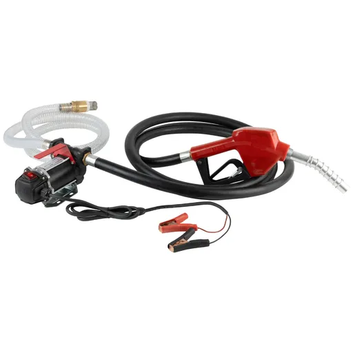WDK-DYB50HT Электрический насос для раздачи топлива, 300 Вт, раздаточный шланг 2 м, резиновый шланг - 1