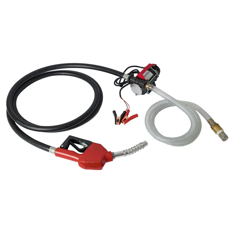 WDK-DYB50HT(24V) Насос перекачки топлива электрический 24В, заправочный раздаточный пистолет, комплект шлангов - 1