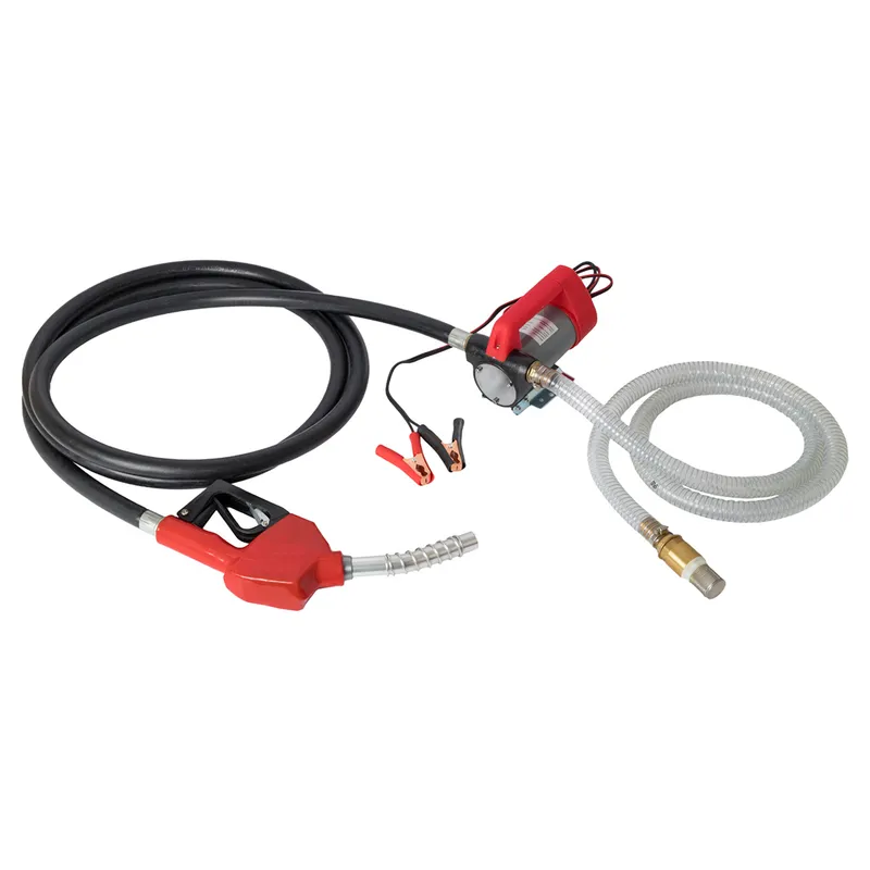WDK-DYB40HT(24V) Насос перекачки топлива электрический 24В, заправочный раздаточный пистолет, комплект шлангов - 1