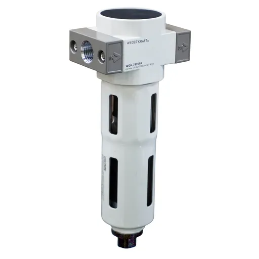 WDK-7820FA Фильтр-масловлагоотделитель 1/4" 5 мкм, 16 бар, с автоматическим сбросом конденсата - 1