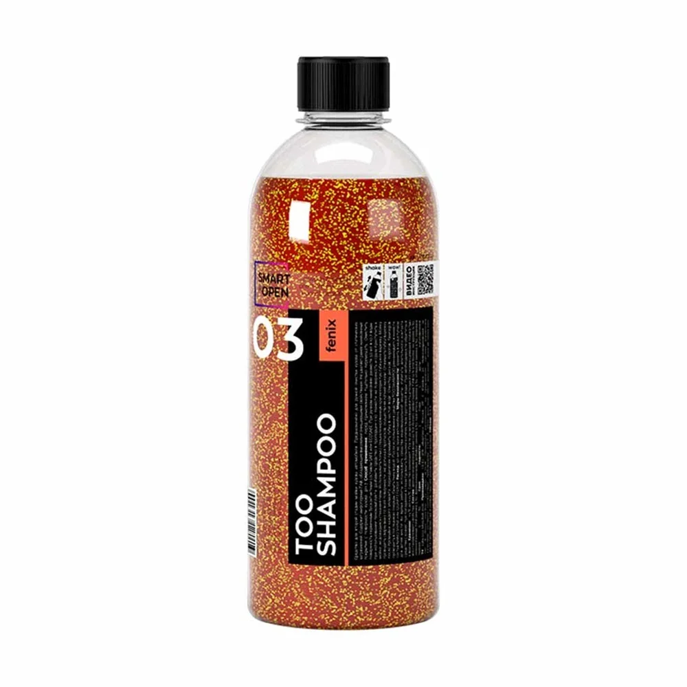 Smart Open TOO Shampoo Fenix 03 - высокопенный ручной шампунь без фосфата и растворителей, 0.5 л