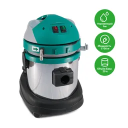 Grass Estro-EWPV110 - Моющий пылесос, нерж. сталь, 20 л, 1100 Вт