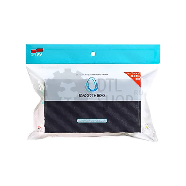 SOFT99 Smooth Egg Soft Sponge - Губка для авто покрытых жидким стеклом, 1 шт