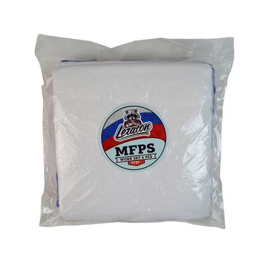 Leraton Комплект микрофибр без краев, 6 шт, 37х37 см, 280 гр/см2 - 1