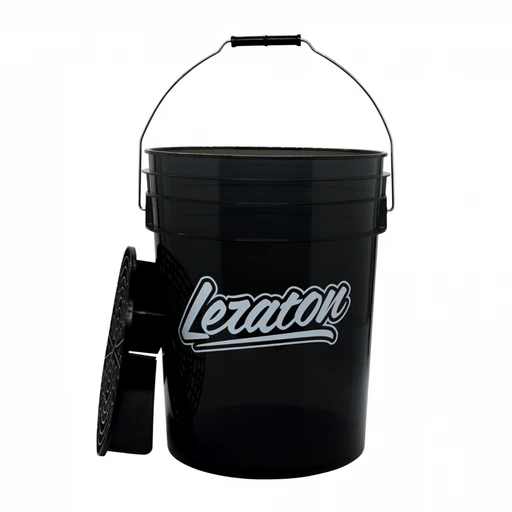 Leraton BUCKET - Прозрачное ведро с сепаратором для мойки автомобиля, черное, 20 л - 1