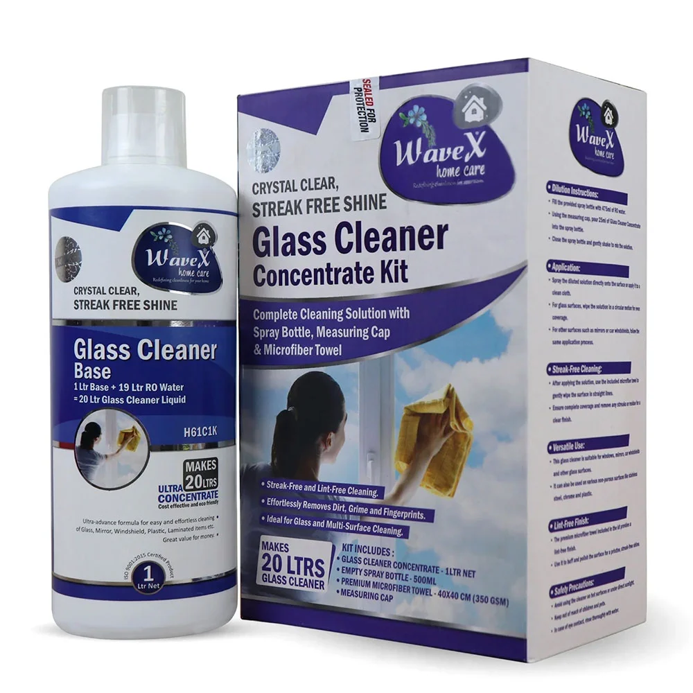 Wavex Glass Cleaner Concentrate 19X - Очиститель для стекол в концентрате, 1 л
