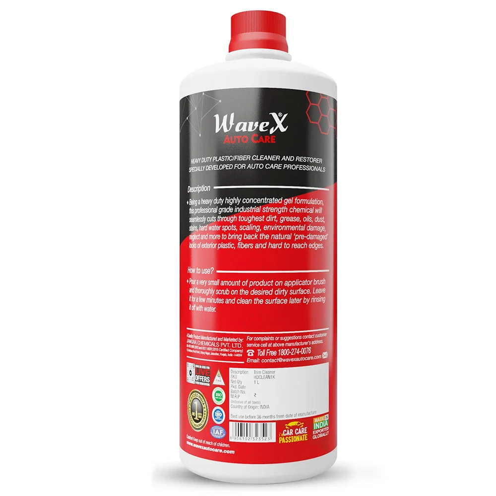 Wavex Heavy Duty Exterior Trim Cleaner - Очиститель кузова от сложных загрязнений, 1 л - 2