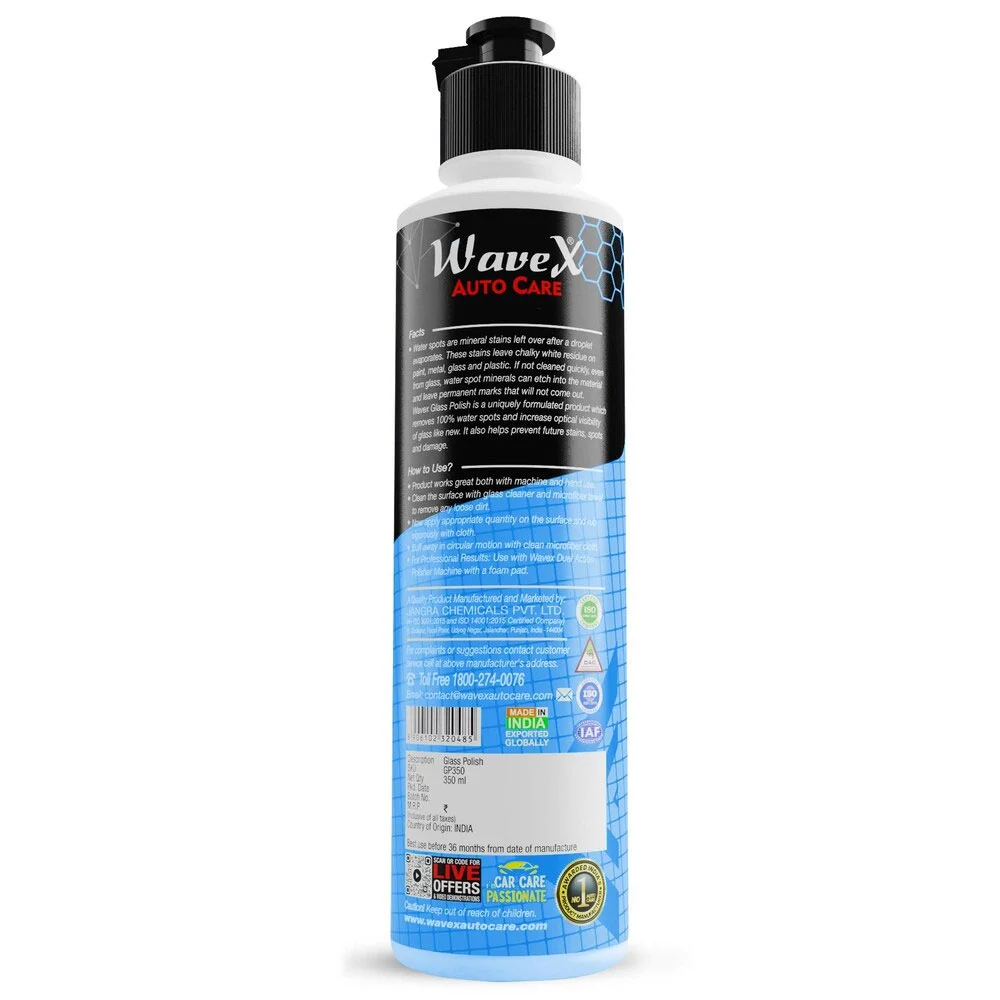 Wavex Glass Polish Cum Hard Water Spots Remover - Полироль для стекла, 350 гр - 2