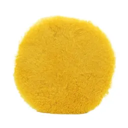 3D Premium Yellow Lambswool Pad - Полировальный круг из натурального меха, желтый, 150 мм