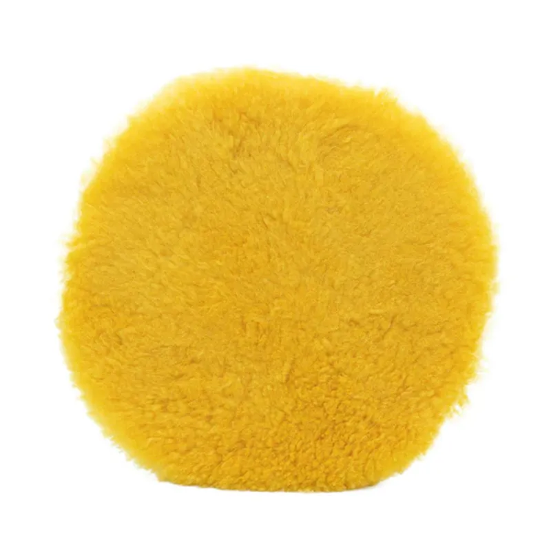 3D Premium Yellow Lambswool Pad - Полировальный круг из натурального меха, желтый, 150 мм - 1