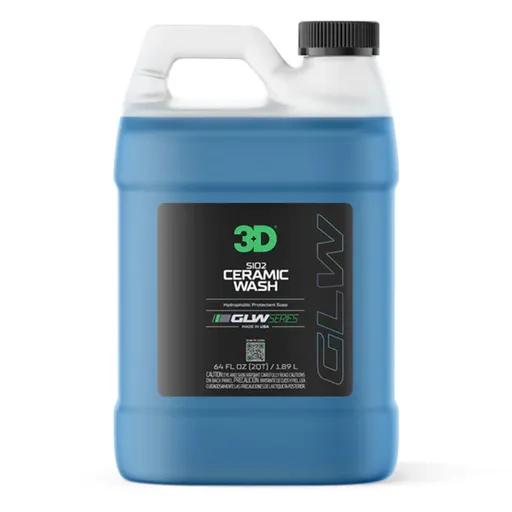 3D SiO2 Ceramic Wash GLW - Шампунь с гидрофобными полимерами SiO2, 1.89 л - 1