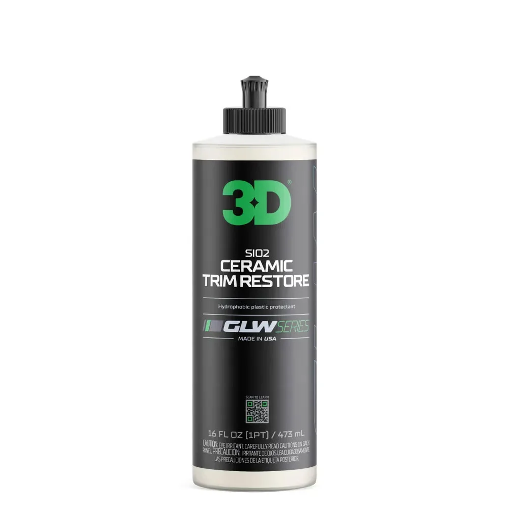 3D SIO2 Ceramic Trim Restore GLW - Реставратор пластика с гидрофобным эффектом, 473 мл