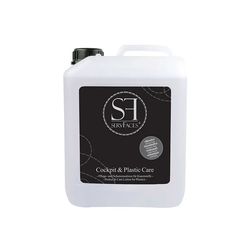servFaces Cockpit & Plastic Care - Эмульсия для ухода и защиты за пластиком, 5 л - 1
