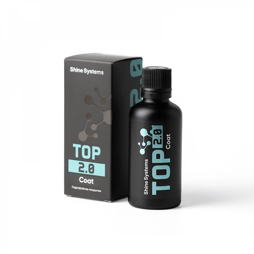 Shine Systems TOP Coat 2.0 - гидрофобное керамическое покрытие для кузова, 50 мл - 1