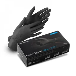 Nitrile Gloves - нитриловые перчатки M черные, 100 шт