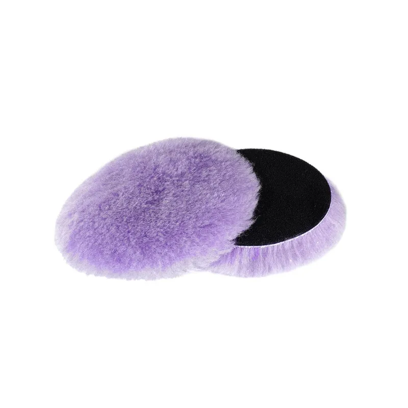 A302 Purple Wool Pad RO - Меховой полировальник RO, лиловый, ворс 23 мм, 130 мм - 1