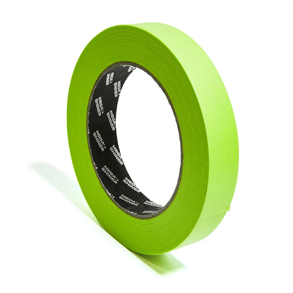 MegaShiner Masking Tape - Лента маскирующая, зеленая, 19 мм x 50 м